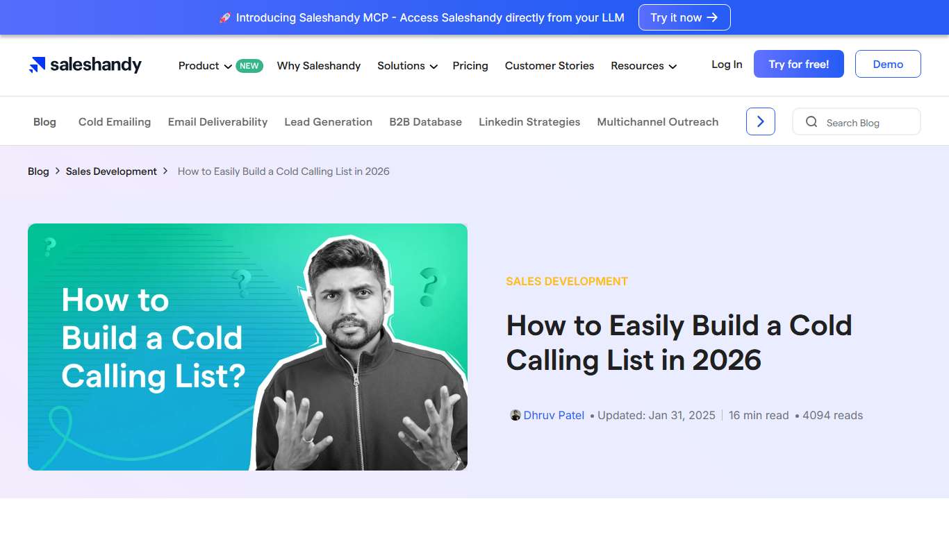 Your Ultimate Guide to Building a Cold Calling List in 2026
